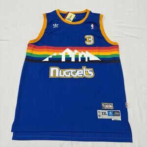Allen Iverson Adidas Hardwood Classics Denver Nuggets Jersey 87-88 Retro XXL NEW